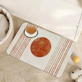 Sun Boho Dog Food Mat for Floors, Absorbent Quick-Dry Pet Feeding Mat, Cat Dog by Unknown