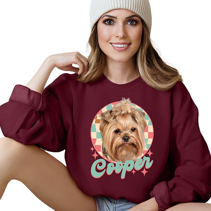 Custom Dog Mom Shirt for Women Pet Ears Sweatshirt - Image 5