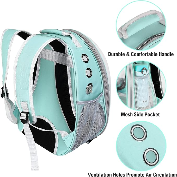 Bird Backpack Carrier with Perch, Portable Wild Bird Travel Cage Bag, Parrot - Image 3