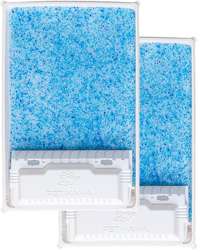 Crystal Cat Litter and Disposable Litter Trays 2 Sets Compatible by PETHAHA