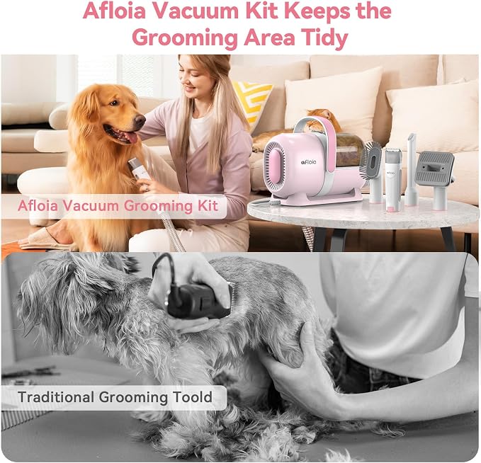Afloia 6-in-1 Dog Grooming Kit, Pet Grooming Vacuum - Image 5