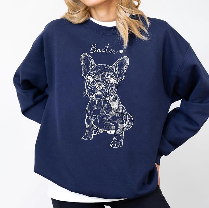 Custom Pet Sweatshirts with Photo and Name, Personalized Dog Sweatshirt - Image 5