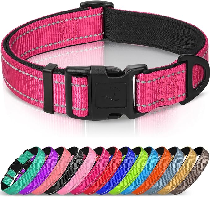 Joytale Reflective Dog Collar, Soft Neoprene Padded Breathable Nylon Pet Collar by Joytale