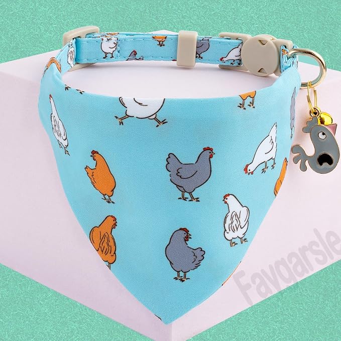 Faygarsle 2 Pack Chicken Pattern Cat Collar Set - Image 3