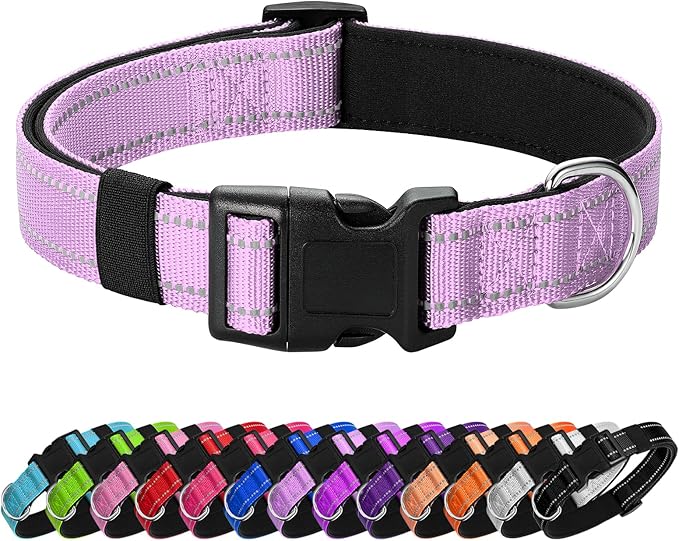 Reflective Dog Collar Padded by Penseepet