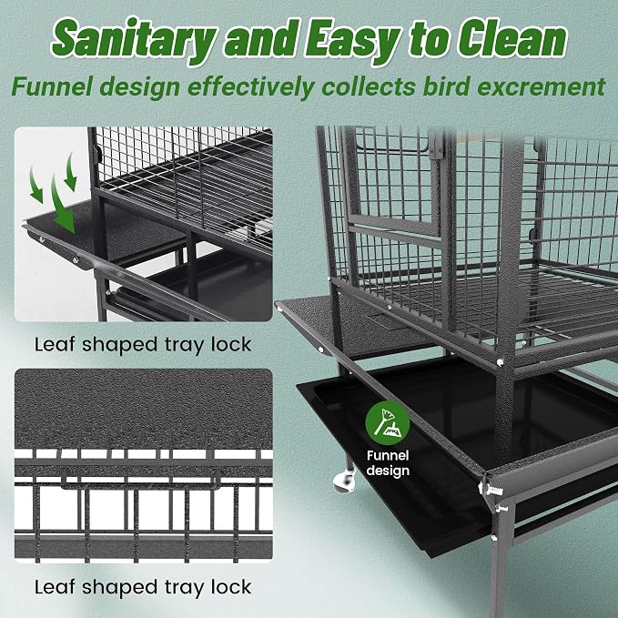 82 Inch Bird Cage, BOINN Bird Flight Cages - Image 7