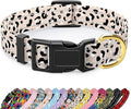 Reflective Dog Collar for Large Dogs, Cute Leopard Style Adjustable Heavy-Duty by TMOODEL