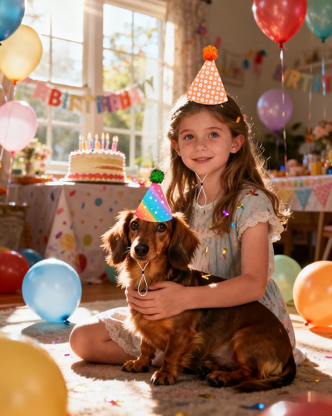 PET SHOW 10 Pack Small Party Hats - Image 5
