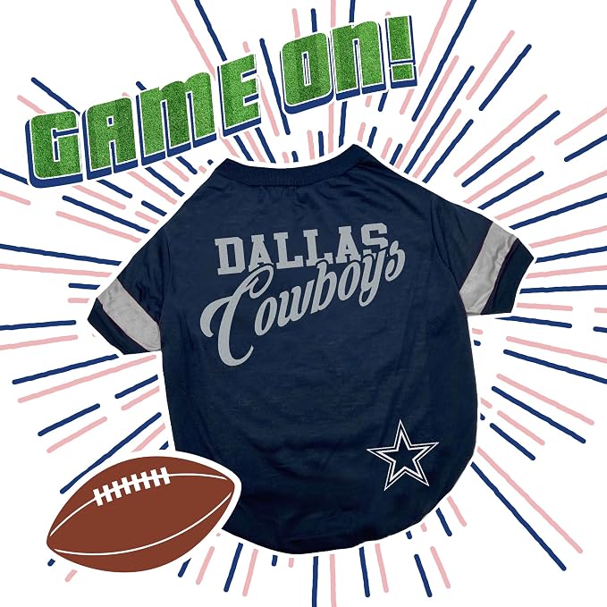 Pets First NFL Dallas Cowboys Dog & Cat T-Shirt, Small. Football Pet Shirt - Image 4