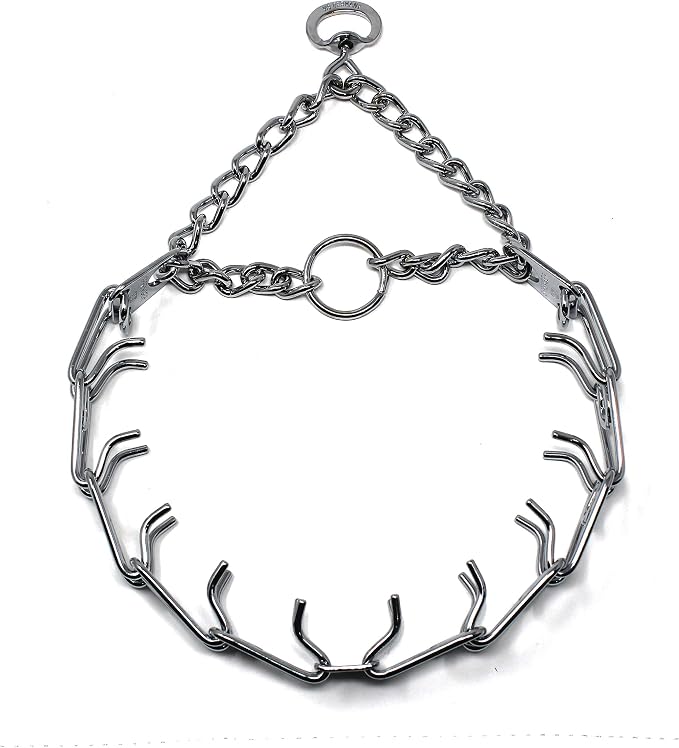 Herm Sprenger Prong Dog Training Collar, 22in x 3.0mm Medium, Ultra-Plus Chrome by HERMSPRENGER