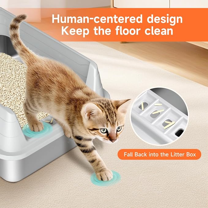 Stainless Steel Cat Litter Box, Odor Free Metal Litter Box - Image 5