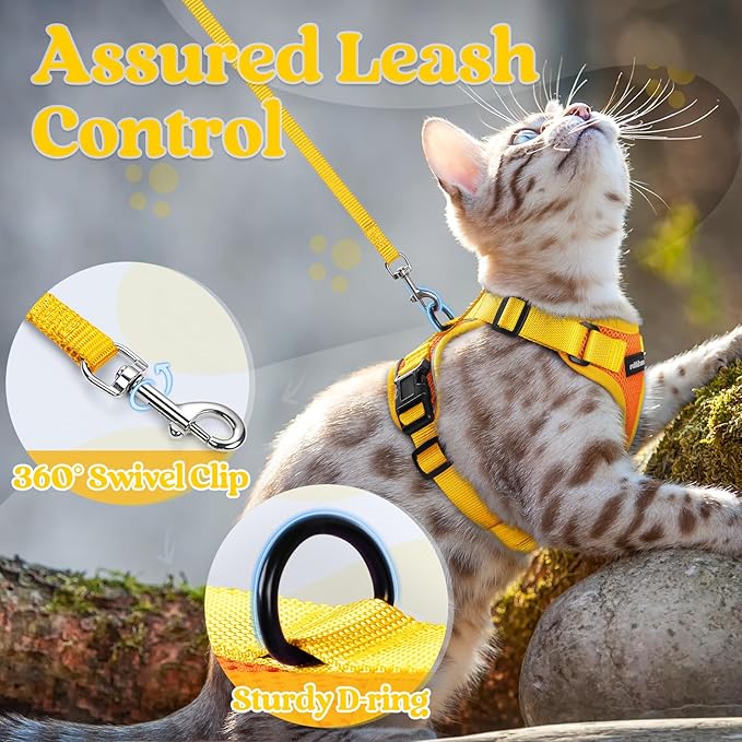rabbitgoo Cat Harness and Leash Set, Escape Proof Soft Adjustable Vest Harnesses - Image 4
