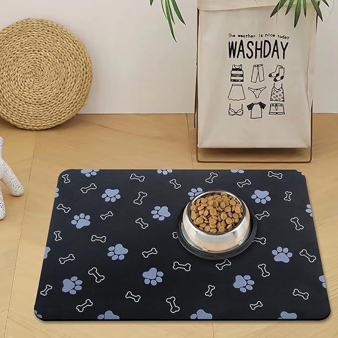 Pet Cat Dog Food Mat Non Slip Mat by EP+Jeans