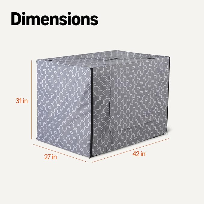 Amazon Basics Dog Cage Cover for 42-inch Wire Crates, Heavy-Duty - Image 5