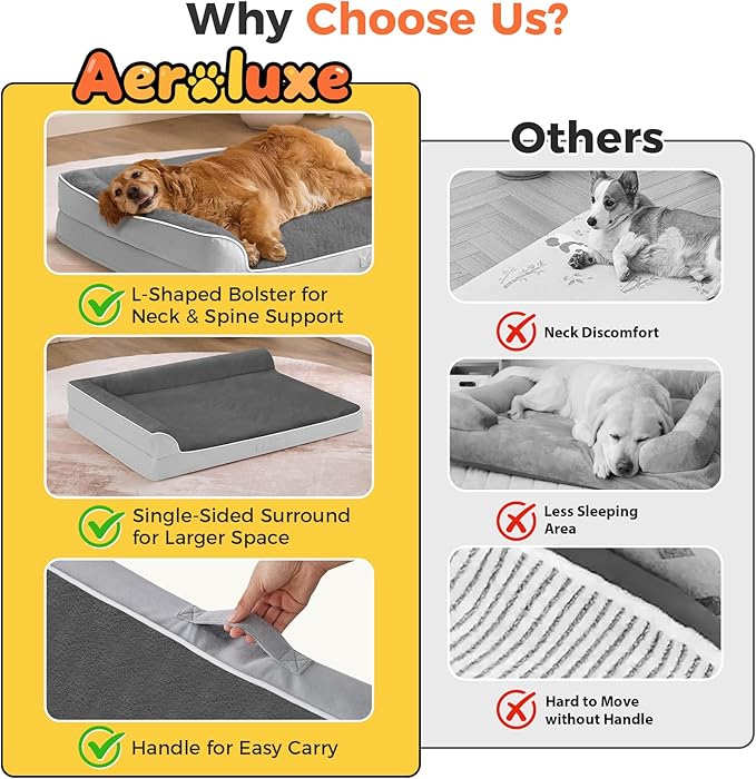 Dog Bed Large Sized Dogs, XL Orthopedic Dog Bed - Image 3