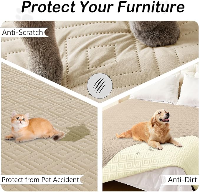 hyha Waterproof Dog Blanket, Soft Dog Bed Cover Pet Blankets, Waterproof Sofa - Image 3