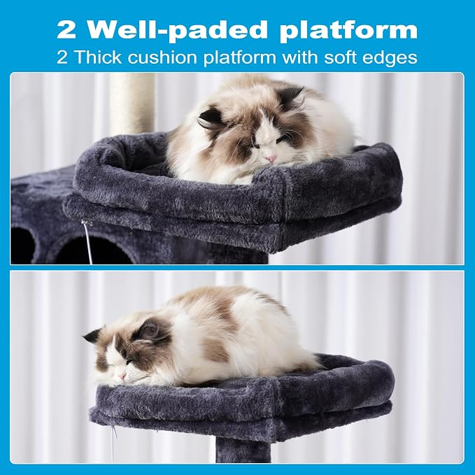 Hey-brother Large Multi-Level Cat Tree Condo Furniture - Image 4