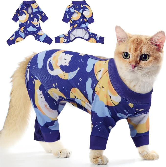 PUMYPOREITY Cat Recovery Suit, Stops Wound Licking After Surgery, Sticky Hair by PUMYPOREITY