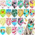 Frienda 20 Pcs Summer Spring Dog Bandanas Hawaiian Style Washable Triangle Pet by Frienda