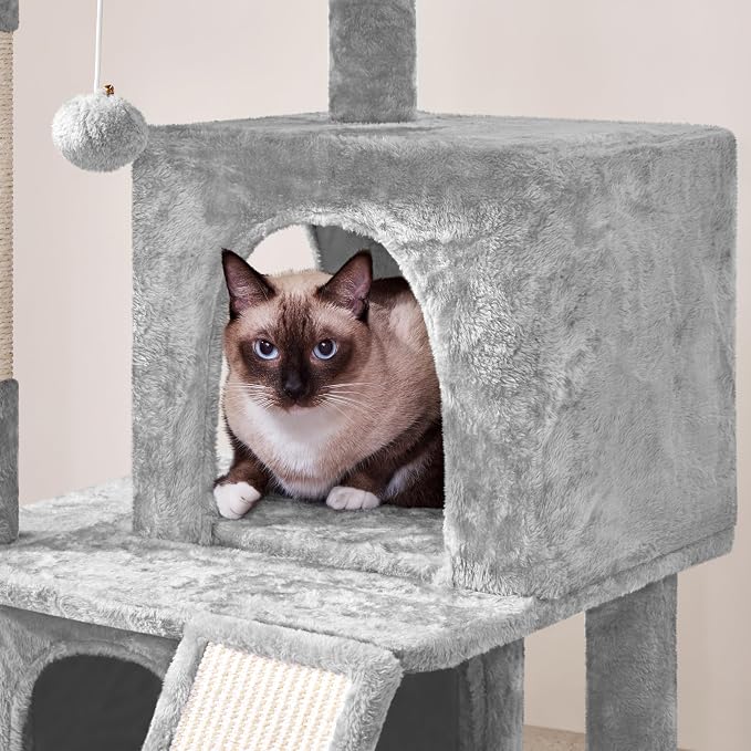 Yaheetech Cat Tree for Indoor Pets, 36in Tower Condo w/Extra Large Perch - Image 7