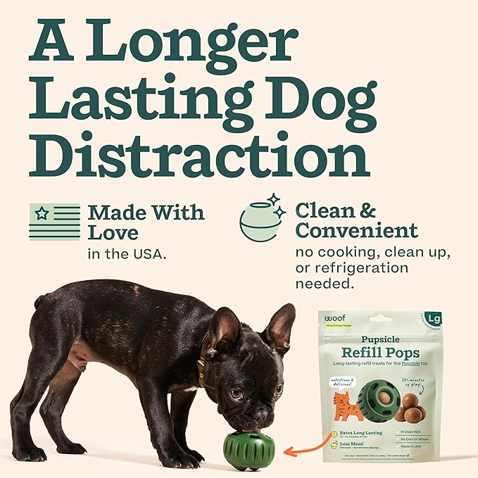 WOOF Pupsicle Refill Pops, Delicious Long Lasting Dog Treats, Pre-Made Pupsicle - Image 2