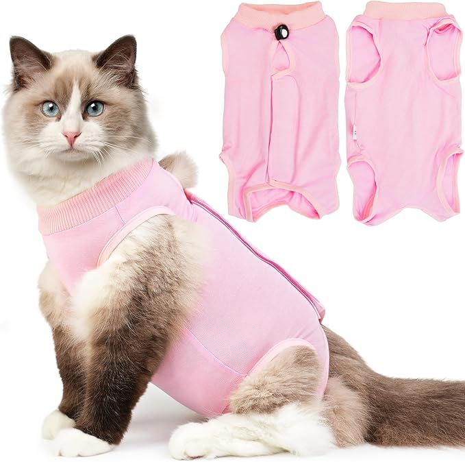 Cat Recovery Suit After Surgery, Breathable Cat Surgery Recovery Suit by Hpetppy