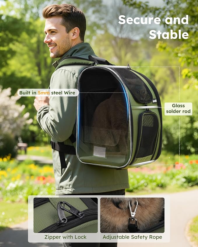 Pecute Expandable Cat Backpack Carrier, Backpack - Image 5