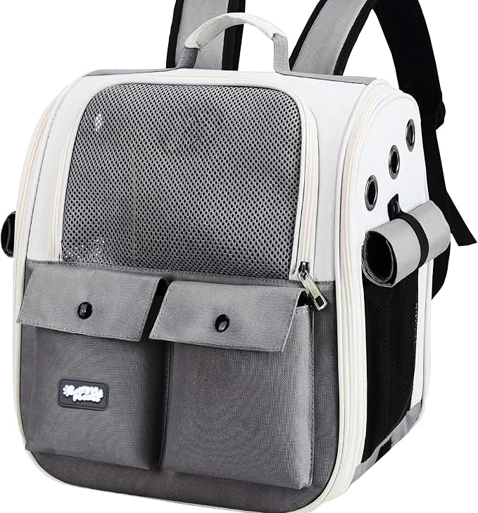 Pet Carrier Backpack for Cats & Dogs up to 22 LBS – Airline Approved Cat by CARRYMEPLEASE