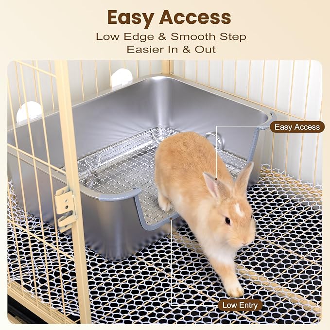 Rabbit Litter Box, Extra Large Bunny Litter Box - Image 6