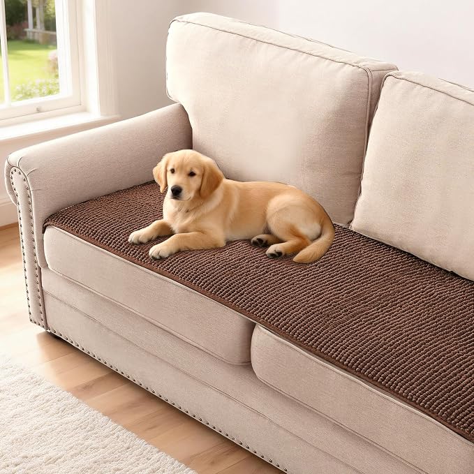 H.VERSAILTEX Plush Chenille Couch Cover by HVERSAILTEX