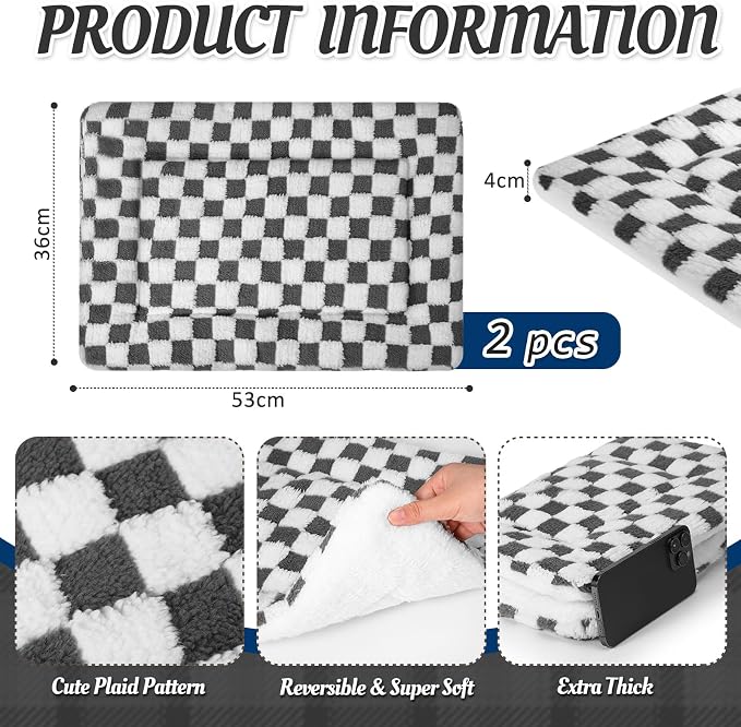 VitalCozy 2 Pack Self Warming Cat Mat Self Heating Pad Bed Reversible Machine - Image 5