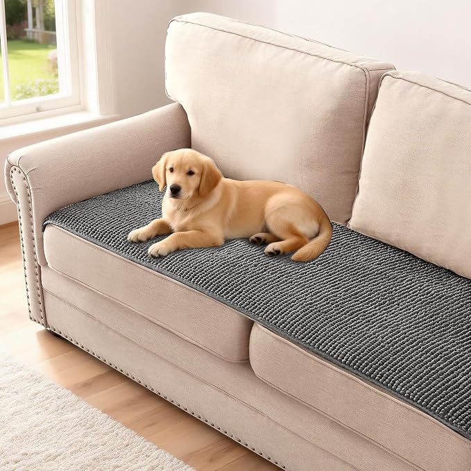 H.VERSAILTEX Plush Chenille Couch Cover by HVERSAILTEX