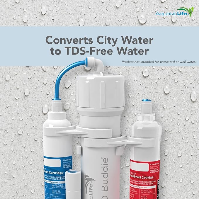 Aquatic Life RO Buddie 3-Stage Reverse Osmosis Water Filter System RO - Image 3