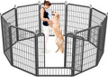 Dog Playpen Outdoor, 40 inch 10 Panels Heavy Duty Dog Fence by Jhsomdr