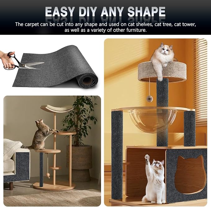 2Pack Total 78.7"x15.8" Cat Scratch Mat - Image 6