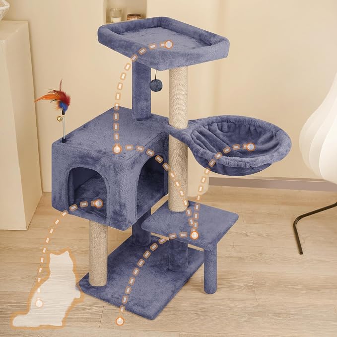 35.4'' Multifunction Cat Tree - Image 3
