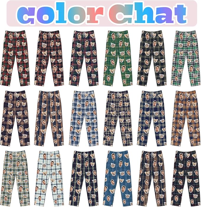 Custom Pajamas Pants Plaid Personalized Funny PJ Pant Design - Image 2