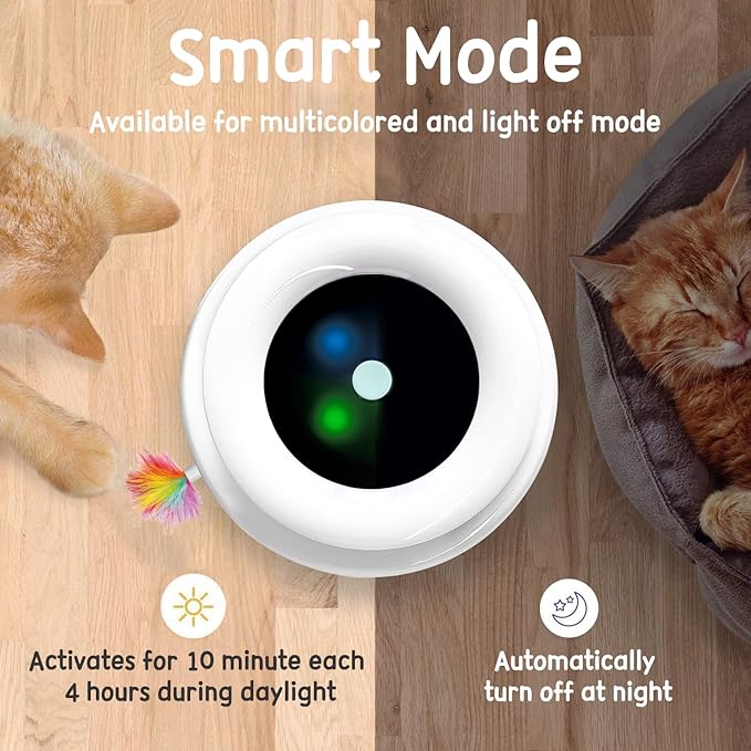 ORSDA 2in1 Interactive Toys for Indoor Cats, Timer Auto On/Off, Cat Toy Balls & - Image 5