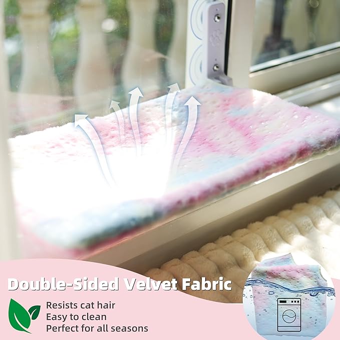 Foldable Cat Window Perch, Cordless Cat Hammock - Image 4