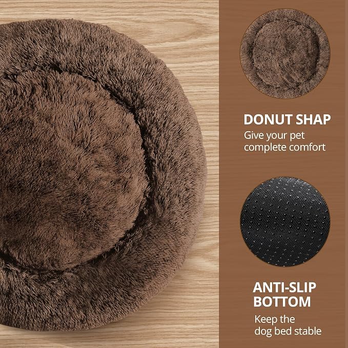 JOLLYVOGUE Calming Small Dog & Cat Bed - Image 3