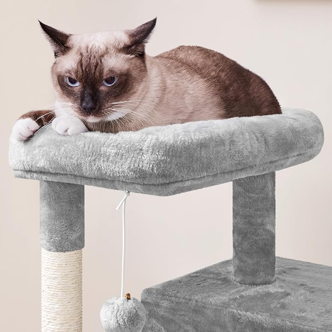 Yaheetech Cat Tree for Indoor Pets, 36in Tower Condo w/Extra Large Perch - Image 6