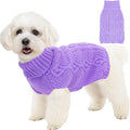 Dog Sweaters Small Dog Clothes Winter Turtleneck Puppy Sweater Warm Pet Cat by Puppishy