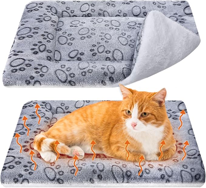 VitalCozy 2 Pack Self Warming Cat Mat Self Heating Pad Bed Reversible Machine by VitalCozy