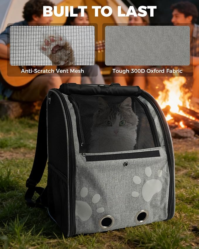 Cat Carrier Backpacks for Kitty Small Dog up to 15 lbs, Lightweight and - Image 8