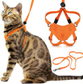 Houdini™ Escape Proof Kitten Harness and Leash Set by OutdoorBengal – Orange by OutdoorBengal