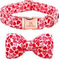 Lionheart glory Dog Bow Collar Valentine's Day Dog Collar by LionheartGlory