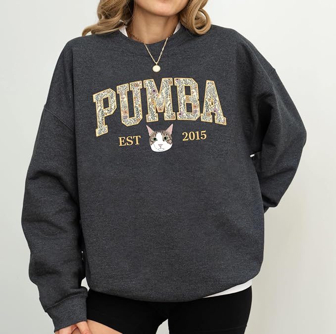 Custom Pet Sweatshirts with Photo and Name, Personalized Dog Sweatshirt - Image 2