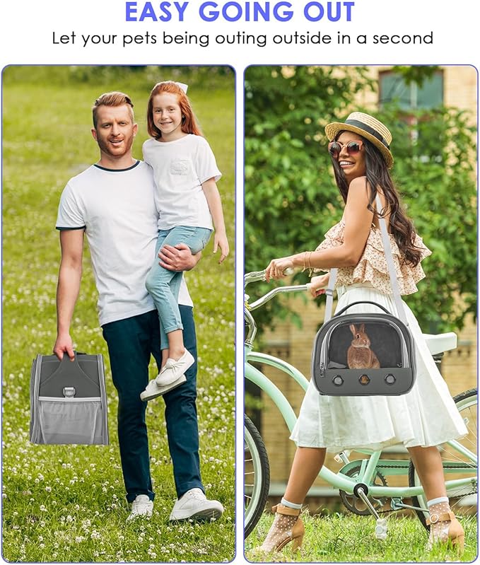 Bissap Guinea Pig Carrier Bag, Portable Small Animal Carrier Pouch - Image 5