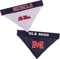 Pets First Collegiate Pet Accessories, Reversible Bandana, Mississippi Ole Miss by PETSFIRST