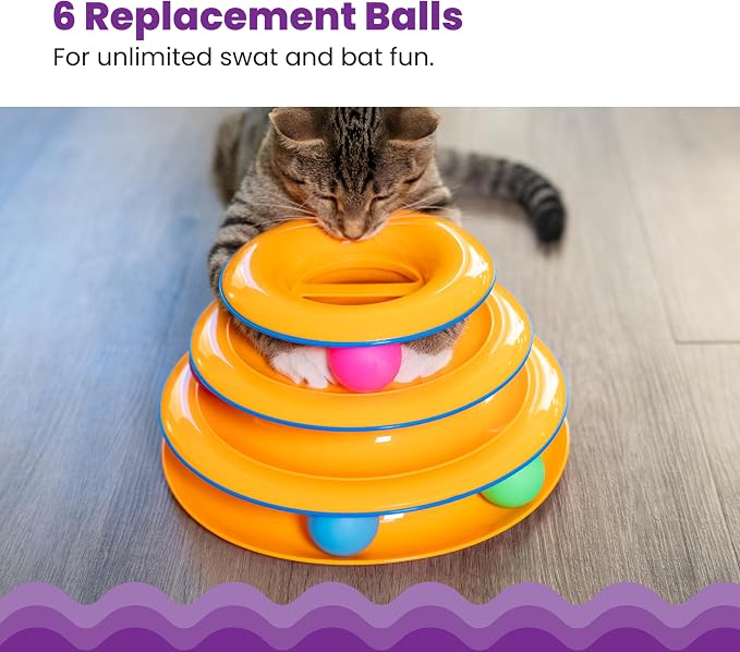 Catstages Replacement Balls for Cat Track Toys, 6 Pack - Image 2